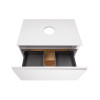 Купить Тумба подвесная Qtap Robin 600х476х470 White/Whitish oak с столешницей QT1379TPН6001WWO , QT1379TPН6001WWO / SD00045863 , в категории Шкафы под умывальник , от бренда Qtap  Интернет-магазин сантехники ✓ Лучшие цены на рынке ✓ Огромный выбор ✓ Гаран