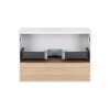 Купить Тумба подвесная Qtap Robin 600х476х470 White/Whitish oak с столешницей QT1379TPН6001WWO , QT1379TPН6001WWO / SD00045863 , в категории Шкафы под умывальник , от бренда Qtap  Интернет-магазин сантехники ✓ Лучшие цены на рынке ✓ Огромный выбор ✓ Гаран