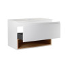 Купить Тумба подвесная Qtap Robin 700х476х437 White/Whitish oak с столешницей QT1379TPН7001WWO , QT1379TPН7001WWO / SD00045864 , в категории Шкафы под умывальник , от бренда Qtap  Интернет-магазин сантехники ✓ Лучшие цены на рынке ✓ Огромный выбор ✓ Гаран