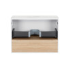 Купить Тумба подвесная Qtap Robin 700х476х437 White/Whitish oak с столешницей QT1379TPН7001WWO , QT1379TPН7001WWO / SD00045864 , в категории Шкафы под умывальник , от бренда Qtap  Интернет-магазин сантехники ✓ Лучшие цены на рынке ✓ Огромный выбор ✓ Гаран
