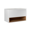 Купити Тумба підвісна Qtap Robin 800х480х470 White/Whitish oak зі стільницею QT1379TPН8001WWO , QT1379TPН8001WWO / SD00045865 , в категории Шафи під умивальник , от бренда Qtap  Інтернет-магазин сантехніки ✓ Кращі ціни на ринку ✓ Величезний вибір ✓ Гарант