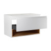 Купити Тумба підвісна Qtap Robin 800х480х470 White/Whitish oak зі стільницею QT1379TPН8001WWO , QT1379TPН8001WWO / SD00045865 , в категории Шафи під умивальник , от бренда Qtap  Інтернет-магазин сантехніки ✓ Кращі ціни на ринку ✓ Величезний вибір ✓ Гарант
