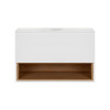 Купити Тумба підвісна Qtap Robin 800х480х470 White/Whitish oak зі стільницею QT1379TPН8001WWO , QT1379TPН8001WWO / SD00045865 , в категории Шафи під умивальник , от бренда Qtap  Інтернет-магазин сантехніки ✓ Кращі ціни на ринку ✓ Величезний вибір ✓ Гарант
