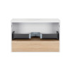 Купити Тумба підвісна Qtap Robin 800х480х470 White/Whitish oak зі стільницею QT1379TPН8001WWO , QT1379TPН8001WWO / SD00045865 , в категории Шафи під умивальник , от бренда Qtap  Інтернет-магазин сантехніки ✓ Кращі ціни на ринку ✓ Величезний вибір ✓ Гарант