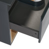 Купить Тумба подвесная Qtap Robin 800х476х470 Графит/Светлый дуб с столешницей QT1379TPН8002GWO , QT1379TPН8002GWO / SD00045868 , в категории Шкафы под умывальник , от бренда Qtap  Интернет-магазин сантехники ✓ Лучшие цены на рынке ✓ Огромный выбор ✓ Гара
