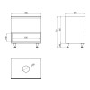 Купить Тумба напольная Qtap Robin 700х616х437 White/Whitish oak с столешницей QT1380TNН7001WWO , QT1380TNН7001WWO / SD00045870 , в категории Шкафы под умывальник , от бренда Qtap  Интернет-магазин сантехники ✓ Лучшие цены на рынке ✓ Огромный выбор ✓ Гаран