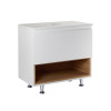 Купить Тумба напольная Qtap Robin 700х616х437 White/Whitish oak с столешницей QT1380TNН7001WWO , QT1380TNН7001WWO / SD00045870 , в категории Шкафы под умывальник , от бренда Qtap  Интернет-магазин сантехники ✓ Лучшие цены на рынке ✓ Огромный выбор ✓ Гаран