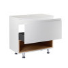 Купить Тумба напольная Qtap Robin 700х616х437 White/Whitish oak с столешницей QT1380TNН7001WWO , QT1380TNН7001WWO / SD00045870 , в категории Шкафы под умывальник , от бренда Qtap  Интернет-магазин сантехники ✓ Лучшие цены на рынке ✓ Огромный выбор ✓ Гаран