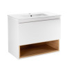 Купити Комплект Qtap Robin 800х580х437 White/Whitish oak тумба підвісна + раковина урізна QT1372TPВ8001WWO , QT1372TPВ8001WWO / SD00045879 , в категории Шафи під умивальник , от бренда Qtap  Інтернет-магазин сантехніки ✓ Кращі ціни на ринку ✓ Величезний в