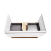 Купити Комплект Qtap Robin 800х580х437 White/Whitish oak тумба підвісна + раковина урізна QT1372TPВ8001WWO , QT1372TPВ8001WWO / SD00045879 , в категории Шафи під умивальник , от бренда Qtap  Інтернет-магазин сантехніки ✓ Кращі ціни на ринку ✓ Величезний в