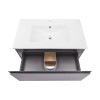 Купити Комплект Qtap Robin 800х580х437 Graphite/Whitish oak тумба підвісна + раковина урізна QT1372TPВ8002GWO , QT1372TPВ8002GWO / SD00045882 , в категории Шафи під умивальник , от бренда Qtap  Інтернет-магазин сантехніки ✓ Кращі ціни на ринку ✓ Величезни