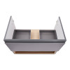 Купити Комплект Qtap Robin 800х580х437 Graphite/Whitish oak тумба підвісна + раковина урізна QT1372TPВ8002GWO , QT1372TPВ8002GWO / SD00045882 , в категории Шафи під умивальник , от бренда Qtap  Інтернет-магазин сантехніки ✓ Кращі ціни на ринку ✓ Величезни