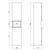 Купить Подвесной пенал Qtap Robin N 350х1650х316 Графит/Светлый дуб QT1376PP16520RGWO , QT1376PP16520RGWO / SD00045886 , в категории Пеналы и полупеналы в ванную , от бренда Qtap  Интернет-магазин сантехники ✓ Лучшие цены на рынке ✓ Огромный выбор ✓ Гаран