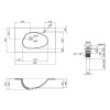 Купити Раковина Qtap Virgo 800х480х167 White з донним клапаном QT1811FL8128BRW , QT1811FL8128BRW / SD00045910 , в категории Умивальники , от бренда Qtap  Інтернет-магазин сантехніки ✓ Кращі ціни на ринку ✓ Величезний вибір ✓ Гарантія ✓ Заходьте!