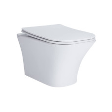 Навесной унитаз Qtap Presto безобидный с мягким сиденьем Soft-close QT24332615EW