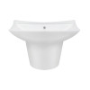 Купить Раковина подвесная моноблок Qtap Presto 600х450х405мм White с донным клапаном QT2411G822W , QT2411G822W / SD00045936 , в категории Умывальники , от бренда Qtap  Интернет-магазин сантехники ✓ Лучшие цены на рынке ✓ Огромный выбор ✓ Гарантия ✓ Заходи