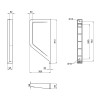 Купити Переділ для пісуара підвісний Qtap Crow 100x390x830 White , QT0588HDUV001W / SD00045967 , в категории Комплектуючі до унітазів , от бренда Qtap  Інтернет-магазин сантехніки ✓ Кращі ціни на ринку ✓ Величезний вибір ✓ Гарантія ✓ Заходьте!