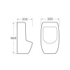 Купити Пісуар підвісний Qtap Crow з краном-дозатором 390х330х660 White QT0588112HW , QT0588112HW / SD00045970 , в категории Пісуар , от бренда Qtap  Інтернет-магазин сантехніки ✓ Кращі ціни на ринку ✓ Величезний вибір ✓ Гарантія ✓ Заходьте!