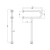 Купить Двойная ручка для раковины Qtap Freedom 520х900 Chrome QT229111CHR , QT229111CHR / SD00045980 , в категории Поручни для ванной , от бренда Qtap  Интернет-магазин сантехники ✓ Лучшие цены на рынке ✓ Огромный выбор ✓ Гарантия ✓ Заходите!