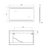 Купить Зеркало Qtap Mideya New 1200х700 с LED-подсветкой кнопочный переключатель, QT2078142270140W , QT2078142270140W / SD00046085 , в категории Зеркала в ванную , от бренда Qtap  Интернет-магазин сантехники ✓ Лучшие цены на рынке ✓ Огромный выбор ✓ Гаран