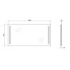 Купити Дзеркало Qtap Mideya New 1200х600 з LED-підсвічуванням кнопковий перемикач, QT20783502W , QT20783502W / SD00046087 , в категории Дзеркала у ванну , от бренда Qtap  Інтернет-магазин сантехніки ✓ Кращі ціни на ринку ✓ Величезний вибір ✓ Гарантія ✓ За