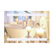 Зеркало Qtap Mideya New 500х700 с LED-подсветкой кнопочный переключатель, Reverse QT207814226080W