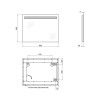 Купити Дзеркало Qtap Mideya Modern 600х800 з LED-підсвічуванням кнопковий перемикач, Reverse QT207814146080W , QT207814146080W / SD00046153 , в категории Дзеркала у ванну , от бренда Qtap  Інтернет-магазин сантехніки ✓ Кращі ціни на ринку ✓ Величезний виб