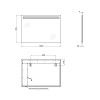Купить Зеркало Qtap Mideya Modern 1000х700 с LED-подсветкой кнопочный переключатель, QT2078141470100W , QT2078141470100W / SD00046154 , в категории Зеркала в ванную , от бренда Qtap  Интернет-магазин сантехники ✓ Лучшие цены на рынке ✓ Огромный выбор ✓ Га