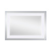 Купити Дзеркало Qtap Mideya Quadro 500х700 з LED-підсвічуванням кнопковий перемикач, Reverse QT20781004W , QT20781004W / SD00046155 , в категории Дзеркала у ванну , от бренда Qtap  Інтернет-магазин сантехніки ✓ Кращі ціни на ринку ✓ Величезний вибір ✓ Гар