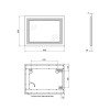 Купити Дзеркало Qtap Mideya Quadro 600х800 з LED-підсвічуванням кнопковий перемикач, Reverse QT207814187080W , QT207814187080W / SD00046156 , в категории Дзеркала у ванну , от бренда Qtap  Інтернет-магазин сантехніки ✓ Кращі ціни на ринку ✓ Величезний виб
