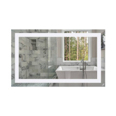 Зеркало Qtap Mideya Quadro 1000х600 с LED-подсветкой кнопочный переключатель, Reverse QT2078141870100W