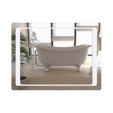 Зеркало Qtap Leo 600х800 с LED-подсветкой кнопочный переключатель, Reverse QT1178120870100W