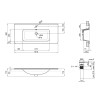 Купити Раковина Qtap Albatross 9H 1000х460х180 White з донним клапаном QT01119100HW , QT01119100HW / SD00046182 , в категории Умивальники , от бренда Qtap  Інтернет-магазин сантехніки ✓ Кращі ціни на ринку ✓ Величезний вибір ✓ Гарантія ✓ Заходьте!