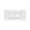 Купити Раковина Qtap Albatross 9H 1000х460х180 White з донним клапаном QT01119100HW , QT01119100HW / SD00046182 , в категории Умивальники , от бренда Qtap  Інтернет-магазин сантехніки ✓ Кращі ціни на ринку ✓ Величезний вибір ✓ Гарантія ✓ Заходьте!