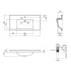 Купити Раковина Qtap Albatross 5C 1000х480х210 White з донним клапаном QT01115100CW , QT01115100CW / SD00046205 , в категории Умивальники , от бренда Qtap  Інтернет-магазин сантехніки ✓ Кращі ціни на ринку ✓ Величезний вибір ✓ Гарантія ✓ Заходьте!