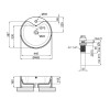 Купить Раковина-чаша Qtap Scorpio 460х460х155 White с донным клапаном QT14117046LW , QT14117046LW / SD00046237 , в категории Умывальники , от бренда Qtap  Интернет-магазин сантехники ✓ Лучшие цены на рынке ✓ Огромный выбор ✓ Гарантия ✓ Заходите!