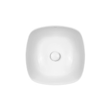 Раковина-чаша Qtap Kolibri 400х400х140 White с донным клапаном QT10117040TW