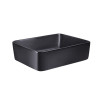 Купити Раковина-чаша Qtap Tern 475х370х140 Matt black з донним клапаном QT172074MBMB , QT172074MBMB / SD00046258 , в категории Умивальники , от бренда Qtap  Інтернет-магазин сантехніки ✓ Кращі ціни на ринку ✓ Величезний вибір ✓ Гарантія ✓ Заходьте!