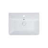 Купити Раковина Qtap Virgo 600x420x140 White з донним клапаном QT18112253W , QT18112253W / SD00046269 , в категории Умивальники , от бренда Qtap  Інтернет-магазин сантехніки ✓ Кращі ціни на ринку ✓ Величезний вибір ✓ Гарантія ✓ Заходьте!