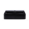 Купити Раковина Qtap Nando LT 500х420х120 Matt black з донним клапаном QT12112173SMBMB , QT12112173SMBMB / SD00046274 , в категории Умивальники , от бренда Qtap  Інтернет-магазин сантехніки ✓ Кращі ціни на ринку ✓ Величезний вибір ✓ Гарантія ✓ Заходьте!