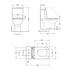 Купить Унитаз-компакт Qtap Kalao безобидковый с сиденьем Soft-close QT08221213AW , QT08221213A W / SD00046562 , в категории Унитазы-компакты напольные , от бренда Qtap  Интернет-магазин сантехники ✓ Лучшие цены на рынке ✓ Огромный выбор ✓ Гарантия ✓ Заход