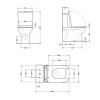 Купить Унитаз-компакт Qtap Nando безобидковый с сиденьем Soft-close QT12221222AW , QT12221222AW / SD00046563 , в категории Унитазы-компакты напольные , от бренда Qtap  Интернет-магазин сантехники ✓ Лучшие цены на рынке ✓ Огромный выбор ✓ Гарантия ✓ Заходи