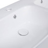 Купити Раковина підвісна моноблок подвійна Qtap Virgo 1000х410х360 White без донного клапана QT1811G760W , QT1811G760W / SD00046566 , в категории Умивальники , от бренда Qtap  Інтернет-магазин сантехніки ✓ Кращі ціни на ринку ✓ Величезний вибір ✓ Гарантія