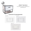 Купити Тумба підвісна Qtap Taurus 700х580х437 White/Whitish oak QT2474TPT703WWO , QT2474TPT703WWO / SD00046914 , в категории Шафи під умивальник , от бренда Qtap  Інтернет-магазин сантехніки ✓ Кращі ціни на ринку ✓ Величезний вибір ✓ Гарантія ✓ Заходьте!