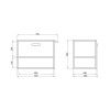 Купить Тумба подвесная Qtap Taurus 700х580х437 Белый дуб QT2474TPT703WO , QT2474TPT703WO / SD00046917 , в категории Шкафы под умывальник , от бренда Qtap  Интернет-магазин сантехники ✓ Лучшие цены на рынке ✓ Огромный выбор ✓ Гарантия ✓ Заходите!