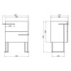 Купить Тумба напольная Qtap Taurus 600х800х437 Белёный дуб QT2473TNT603WO , QT2473TNT603WO / SD00046919 , в категории Шкафы под умывальник , от бренда Qtap  Интернет-магазин сантехники ✓ Лучшие цены на рынке ✓ Огромный выбор ✓ Гарантия ✓ Заходите!