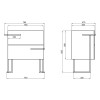 Купити Тумба підлогова Qtap Taurus 700х800х437 Whitish oak QT2473TNT703WO , QT2473TNT703WO / SD00046920 , в категории Шафи під умивальник , от бренда Qtap  Інтернет-магазин сантехніки ✓ Кращі ціни на ринку ✓ Величезний вибір ✓ Гарантія ✓ Заходьте!