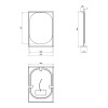 Купить Зеркало Qtap Taurus 600х850х1400 Черный/Белый дуб с подсветкой LED QT2478ZP600BWO , QT2478ZP600BWO / SD00046928 , в категории Зеркала в ванную , от бренда Qtap  Интернет-магазин сантехники ✓ Лучшие цены на рынке ✓ Огромный выбор ✓ Гарантия ✓ Заходи
