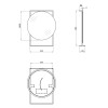 Купить Зеркало Qtap Taurus 700х850х140 Черный/белый дуб с подсветкой LED QT2478ZP700BWO , QT2478ZP700BWO / SD00046929 , в категории Зеркала в ванную , от бренда Qtap  Интернет-магазин сантехники ✓ Лучшие цены на рынке ✓ Огромный выбор ✓ Гарантия ✓ Заходит