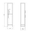 Купить Пенал напольный Qtap Taurus 350х1750х300 Белый дуб QT2475PN175RWO , QT2475PN175RWO / SD00046938 , в категории Пеналы и полупеналы в ванную , от бренда Qtap  Интернет-магазин сантехники ✓ Лучшие цены на рынке ✓ Огромный выбор ✓ Гарантия ✓ Заходите!